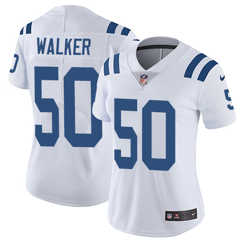 Indianapolis Colts #50 Limited Anthony Walker White Nike NFL Road Women Vapor Untouchable jerseys->youth nfl jersey->Youth Jersey